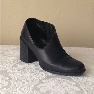 Free People Leather Chunky Heels